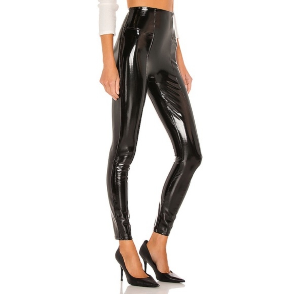 New! Spanx Faux Patent Leather Leggings
